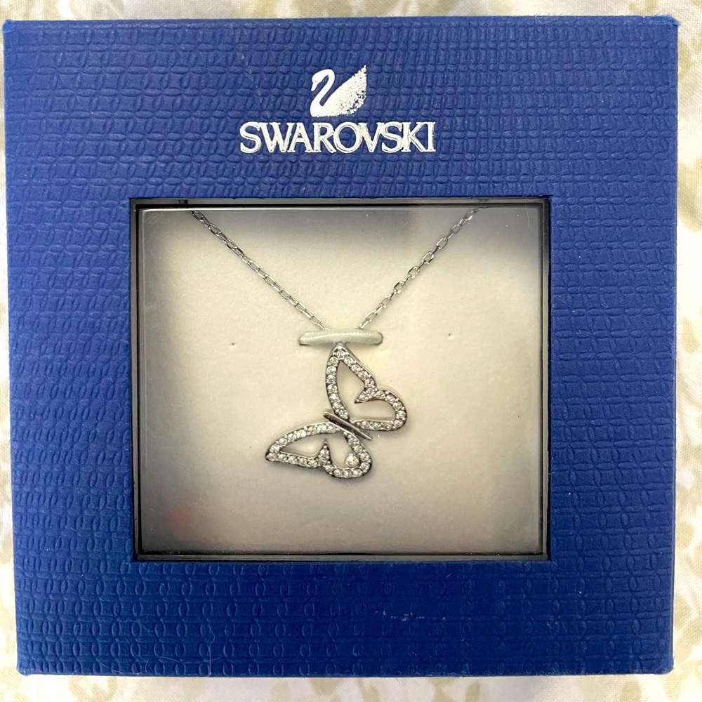 NEW Swarovski butterfly necklace